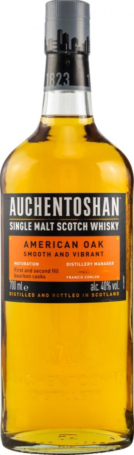 Auchentoshan American Oak Smooth and Vibrant 1st & 2nd Fill Bourbon 40% 700ml