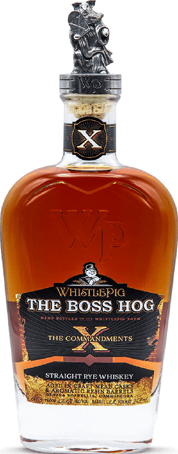 WhistlePig The Boss Hog 10th Edition The Commandments Craft Mead and aromatic resin aged 53.1% 750ml