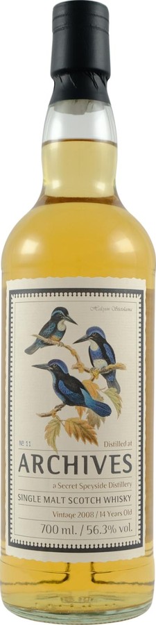 Secret Speyside 2008 Arc Birds from the Orient Hogshead 56.3% 700ml