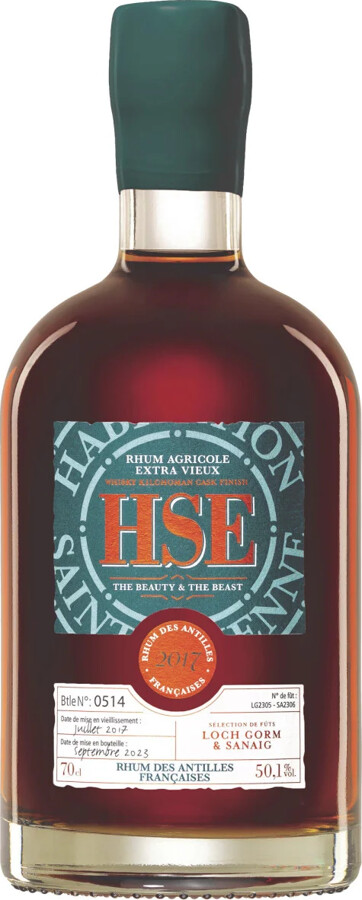 HSE 2017 Agricole Extra Vieux Habitation The Beauty & The Beast Whisky Kilchoman Cask Finish 50.1% 700ml