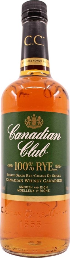Canadian Club 100% Rye 40% 750ml