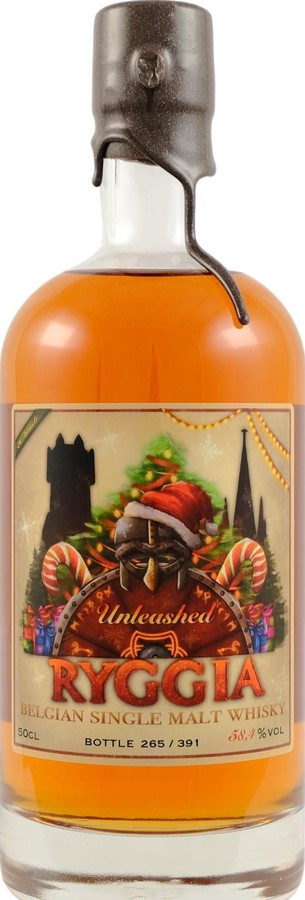 Bruges Whisky Company Ryggia Unleashed Cinnamon Finish Christmas Edition 58.4% 500ml