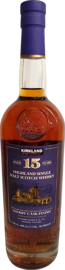 Kirkland Signature 15yo AMC Highland Sherry Finish 46% 750ml