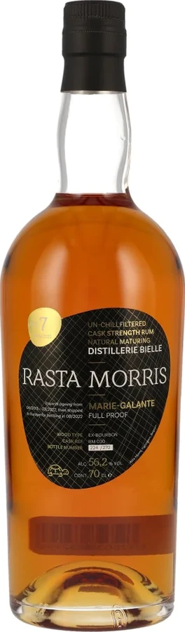 Rasta Morris 2015 Bielle Guadeloupe #RM030 7yo 56.2% 700ml