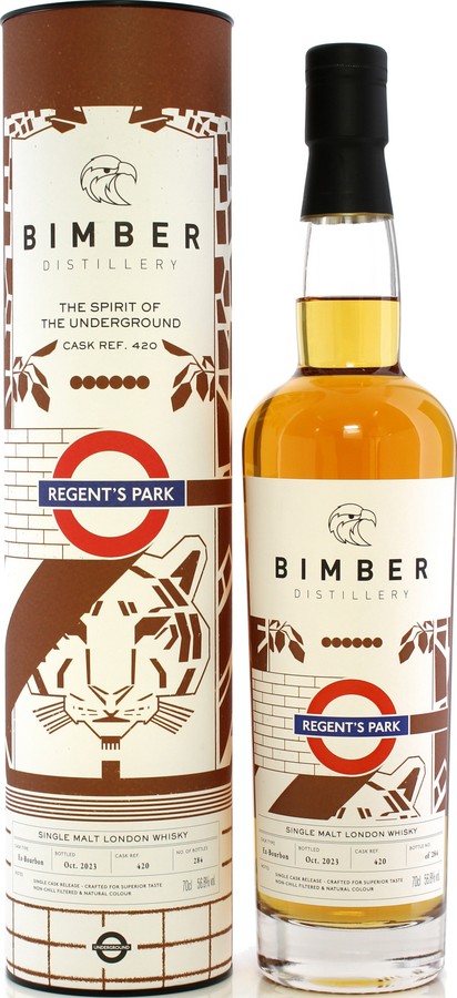 Bimber Regent's Park The Spirit of the Underground Ex-Bourbon 56.8% 700ml