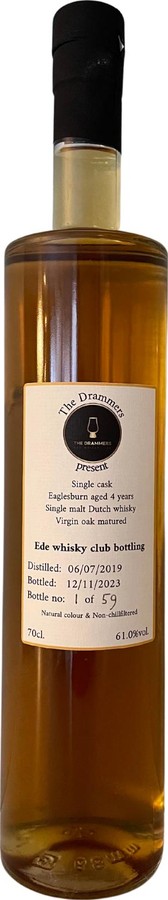 Eaglesburn 2019 TDra The Drammers Virgin Oak The Drammers Ede whisky club 61% 700ml