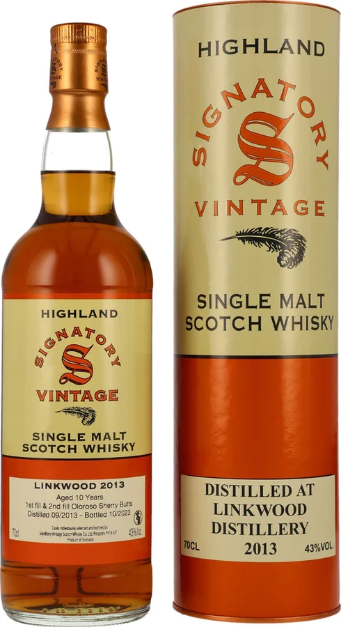 Linkwood 2013 SV Vintage Collection 1st Fill & 2nd Fill Oloroso Sherry Butts 43% 700ml