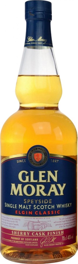 Glen Moray Elgin Classic Sherry Cask Finish Ex-Bourbon & Sherry Finish 40% 700ml