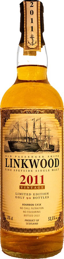 Linkwood 2011 JW Old Passenger Ships Bourbon Cask Whisky Festival Baden 2023 53.5% 700ml
