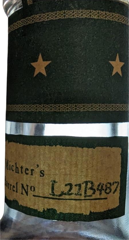 Michter's US 1 Single Barrel Straight Rye Kentucky Straight Rye Whisky Charred White Oak Barrel 42.4% 700ml