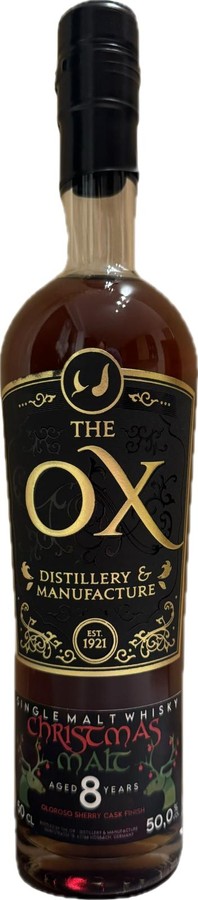 The Ox 8yo Christmas Malt Oloroso Sherry Finish 50% 700ml