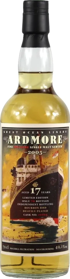 Ardmore 2005 JW Great Ocean Liners Bourbon Hogshead Special Bottling for the Whiskyfair Bad Homburg 2023 49.1% 700ml