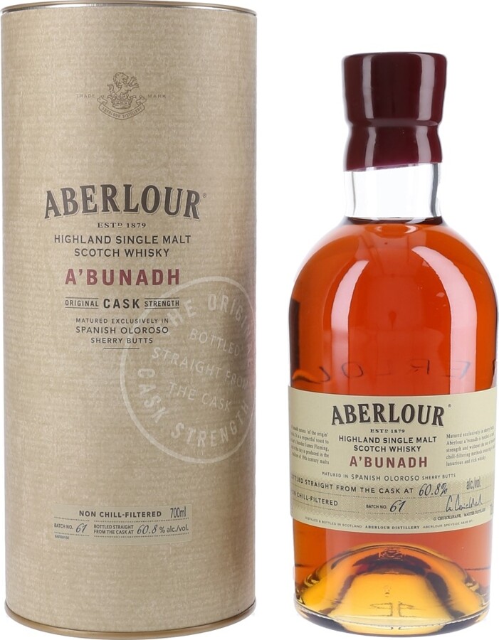 Aberlour A'bunadh batch #61 Oloroso Sherry Butts 60.8% 700ml