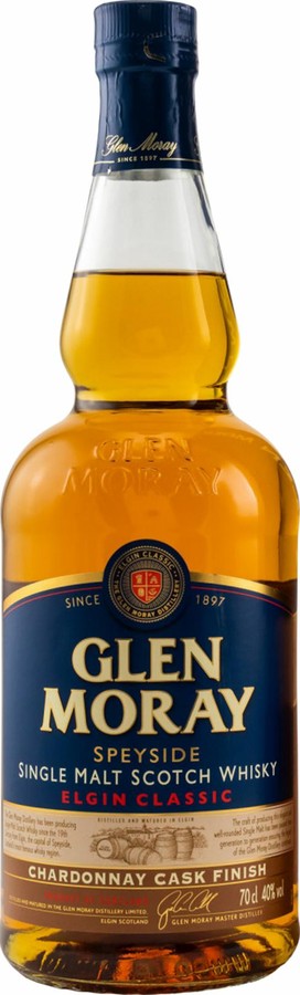 Glen Moray Elgin Classic Chardonnay Cask Finish Chardonnay Finish 40% 700ml
