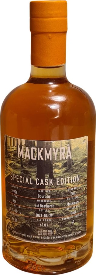 Mackmyra 2015 Special Cask Edition Bourbon 61% 500ml