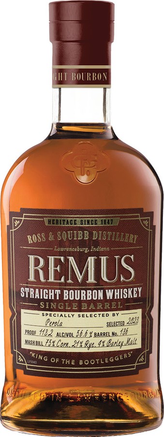 George Remus Straight Bourbon Whisky Single Barrel Perola 56.6% 700ml