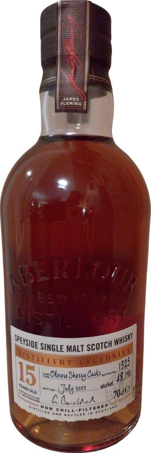 Aberlour 15yo Distillery Exclusive Bottle 2nd Fill Ex-European Oak Sherry Butt 48.1% 700ml