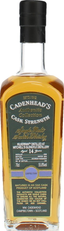 Kilkerran 2009 CA Authentic Collection Bourbon Hogshead 55.8% 700ml