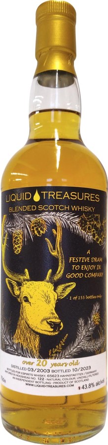 Blended Scotch Whisky 2003 LT Christmas 2023 Hogshead 43.8% 700ml