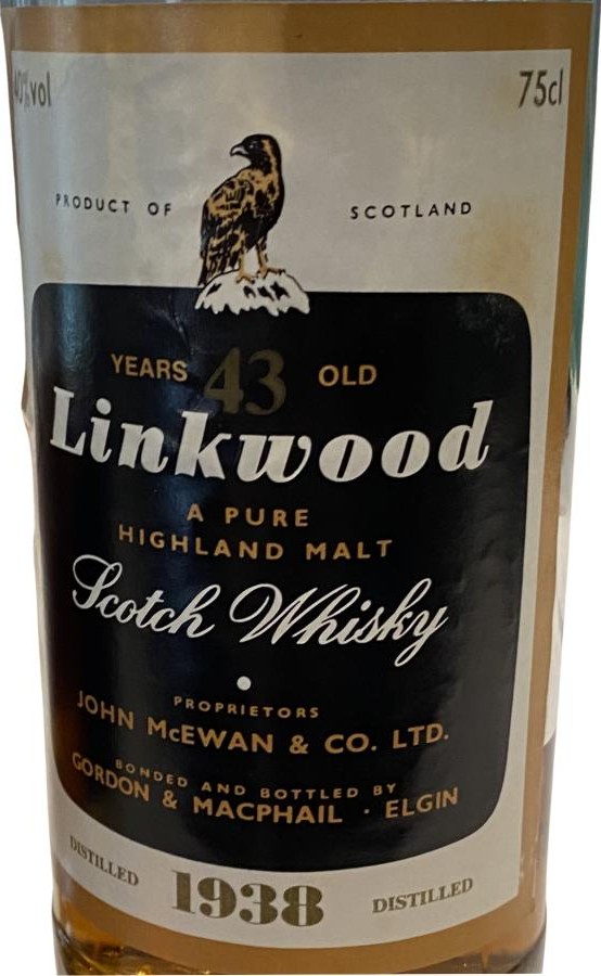 Linkwood 1938 GM 40% 750ml