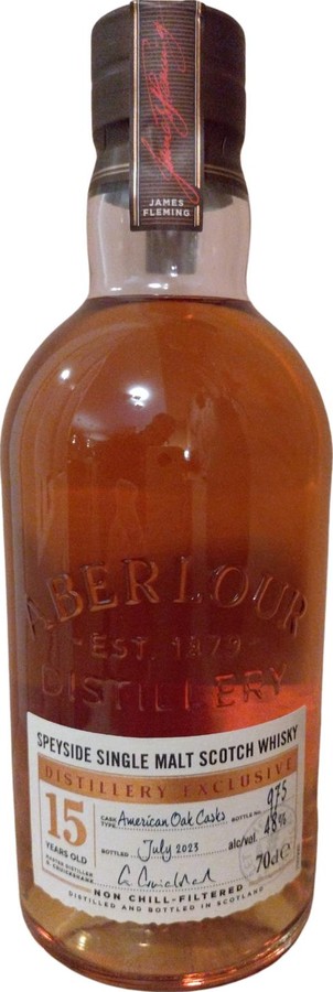 Aberlour 15yo Distillery Exclusive Bottle 1st Fill Ex-American Oak Barrel 48% 700ml