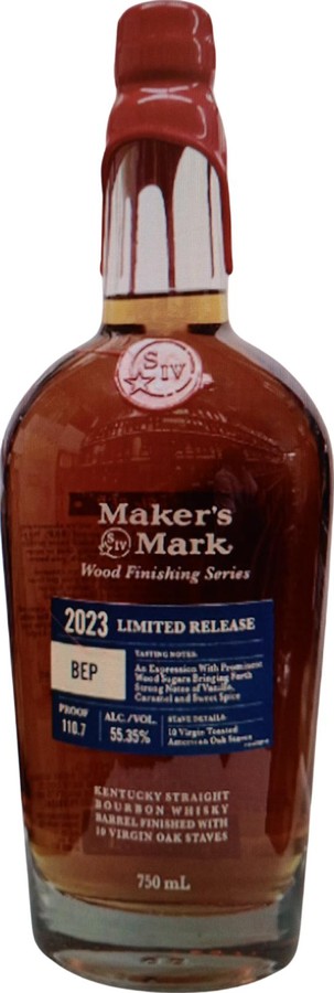 Maker's Mark 2023 Limited Release Wood Finishing Series 10 Virgin Toasted American Oak Staves 54.8% 750ml