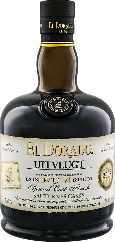 El Dorado 2006 Uitvlugt Sauternes Casks 15yo 58.1% 700ml