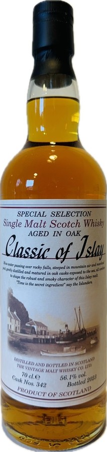 Classic of Islay Vintage 2023 JW Sherry Van Wees 56.1% 700ml