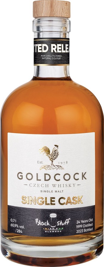 Gold Cock 1999 Private Single Cask French Wine Oak Black Stuff Irish Pub 60.9% 700ml