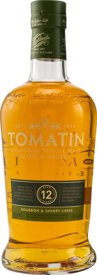 Tomatin 12yo Bourbon & Sherry Casks Bourbon and Sherry 43% 700ml