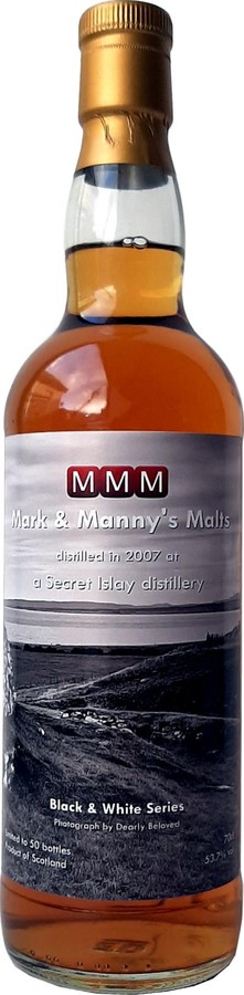 Secret Islay Distillery 2007 MMM Black & White Series Refill Sherry 53.7% 700ml