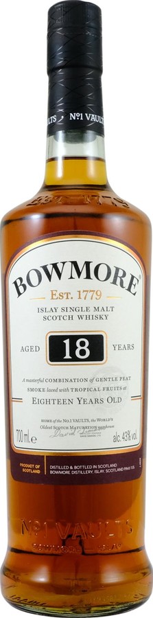 Bowmore 18yo Bourbon Sherry 43% 700ml