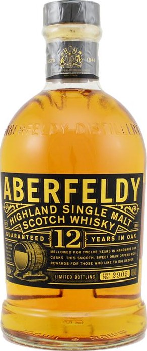 Aberfeldy 12yo Limited Bottling Batch No.: 2905 40% 700ml