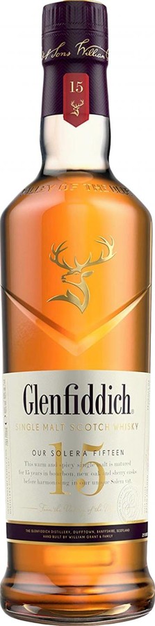 Glenfiddich 15yo Our Solera Fifteen Bourbon New Oak & Sherry Casks 40% 700ml