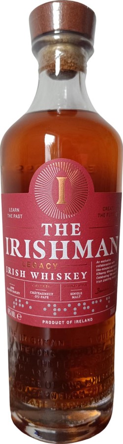 The Irishman Legacy Ex-Bourbon & Chateauneuf-du-Pape Finish Dublin Airport & Kilkenny Whisky Guild 46% 700ml