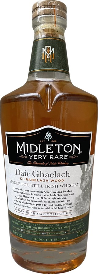 Midleton Dair Ghaelach Kilranelagh Wood Tree 2 Bourbon and finished in Irish Oak 56.9% 700ml