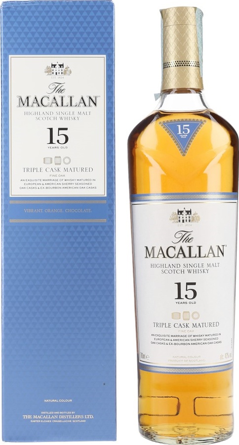Macallan 15yo Fine Oak Triple Cask Matured 43% 700ml