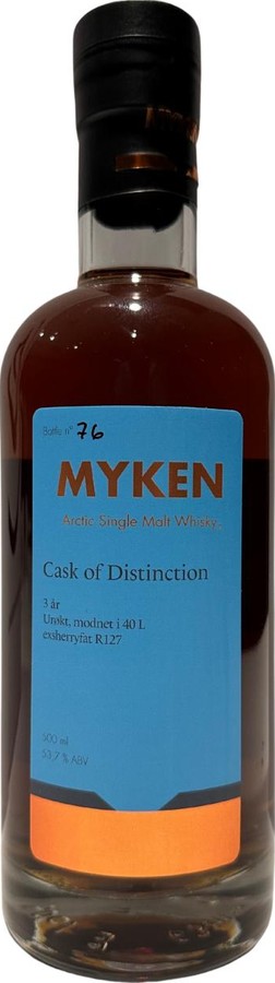 Myken 2020 Cask of Distinction Sherry 53.7% 500ml