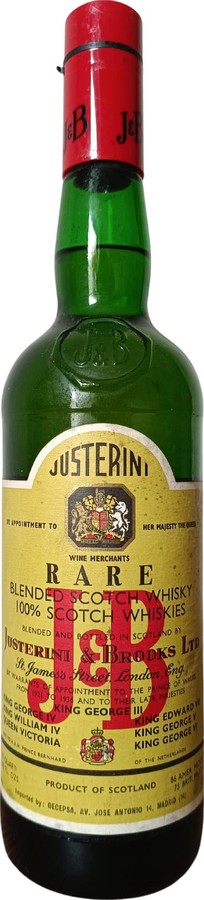 J&B Rare Blended Scotch Whisky Gecespa AV. Jose Antonio 14 Madrid 43% 750ml