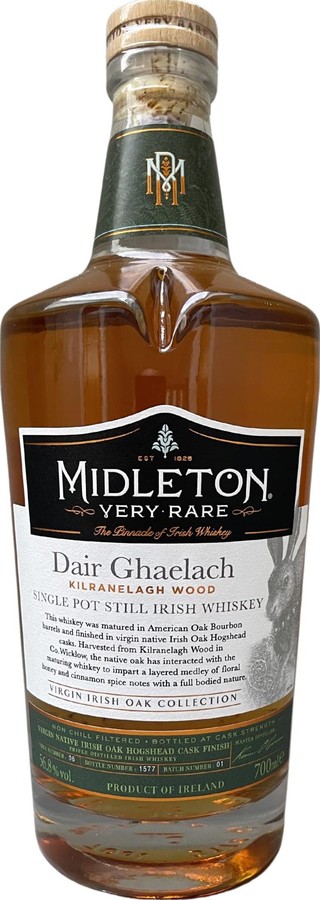 Midleton Dair Ghaelach Kilranelagh Wood Tree 6 Bourbon and finished in Irish Oak 56.8% 700ml