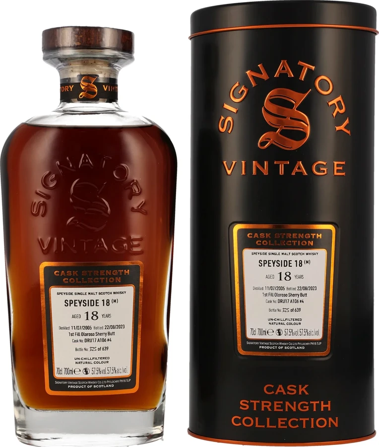 Speyside M 2005 SV Cask Strength Collection 1st Fill Oloroso Sherry Butt 57.5% 700ml