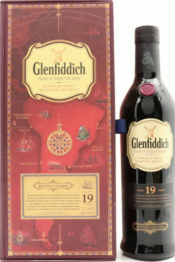 Glenfiddich 19yo Age of Discovery Red Wine Red Wine Cask Finish Travel Retail 40% 700ml