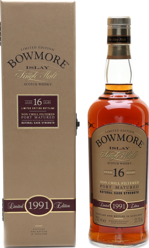 Bowmore 1991 Port Matured Limited Edition 53.1% 700ml