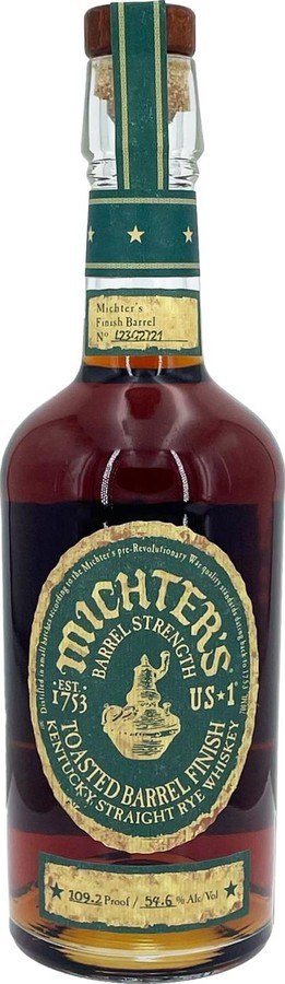 Michter's US 1 Toasted Barrel Finish Rye Limited Release 54.6% 700ml