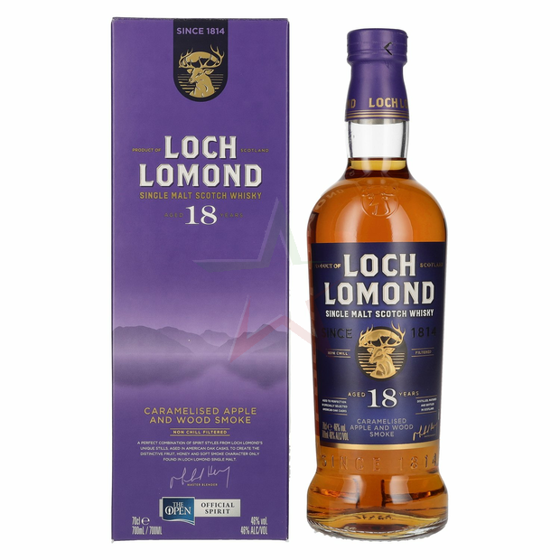 Loch Lomond 18yo Caramelised Apple and Wood Smoke American Oak 46% 700ml