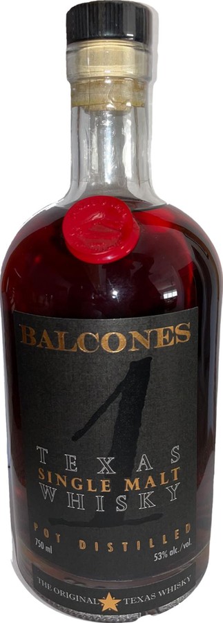 Balcones Texas Single Malt Whisky 1 Pot Distilled 53% 750ml