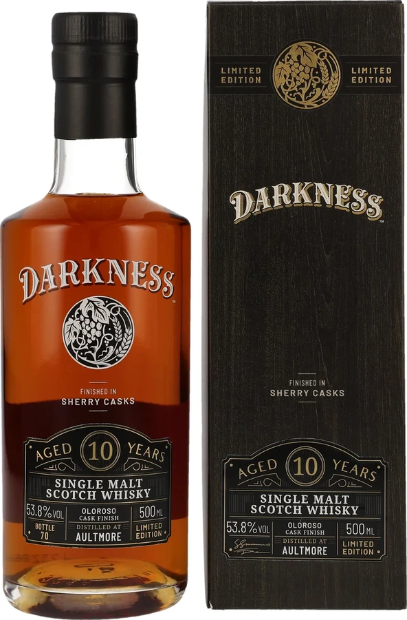 Aultmore 10yo AtB Darkness Oloroso Sherry Octave Finish 53.8% 500ml