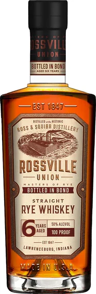 Rossville Union 6yo Bottled in Bond New charred oak 50% 700ml