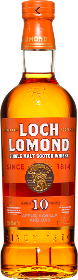 Loch Lomond 10yo Bourbon refill and charred Cask 40% 700ml