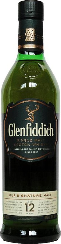 Glenfiddich 12yo Our Signature Malt Oloroso Sherry & Bourbon Casks 40% 700ml